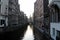 Canal and townhouses in the historic heart of the city, Amsterdam, Netherlands