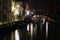 Canal in venice in night