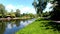 Canal view; beautiful houses; amazing scene