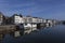 Canal view of historic city centre of Middelburg