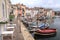 Canal through Ward Island in Martigues, France