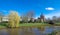 Canal in zwolle, netherlands