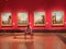 Canaletto works depicting Venice at the Queen`s Gallery in London near Buckingham palace