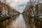 The canals of Amsterdam in the Netherlands