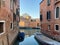 canals in Cannaregio district in Venice in winter
