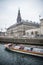 Canals in Copenhagen. Here passing the Christiansborg Castle. Denmark