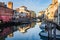 The canals and the old town in Chioggia, Italy