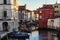 The canals and the old town in Chioggia, Italy