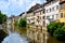 Canals of Strasbourg France with reflections