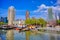 Canals and waterways in Rotterdam, the Netherlands