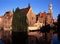 Canalside buildings, Bruges, Belgium.