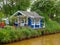 Canalside house on the Trent and Mersey Canal