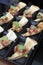 Canape serve in party