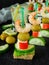 Canape on skewers