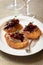 Canapes with chicken liver pate