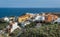 Canarian village and ocena view