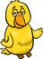 Canary bird character cartoon illustration