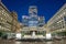 Canary Wharf skyline from Cabot Square, London