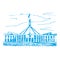 Canberra, Australia. Parliament House. Vector illustration