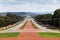 Canberra - Australia - View down Anzac Parade towards Parlament