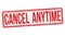 Cancel anytime sign or stamp