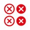 Cancel or close vector sign. Delete icon, no sign