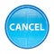 Cancel floral blue round button