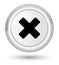 Cancel icon prime white round button