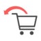 Cancel Shopping Order Halftone Dotted Icon