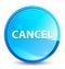 Cancel splash natural blue round button