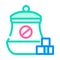 cancel sugar color icon vector illustration color