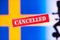 CANCELLED football, soccer in Sweden due Coronavirus Covid-19