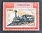 Cancelled postage stamp printed by Cuba, that shows  Old locomotive