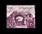 Cancelled postage stamp printed by Egypt, that shows St. Simon`s Gate at Bosra