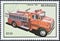 Cancelled postage stamp printed by Nicaragua, that shows Fire Engine