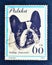 Cancelled postage stamp printed by Poland, that shows French bulldog