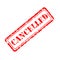 Cancelled rubber stamp