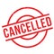 Cancelled rubber stamp