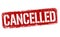Cancelled sign or stamp