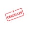 Cancelled stamp. cancelled stamp sign