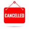 Cancelled vector sign