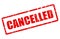 Cancelled vector stamp