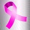 Cancer awareness pink ribbon