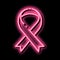 cancer no icon neon glow icon illustration