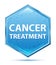 Cancer Treatment crystal blue hexagon button