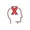 Cancer tretment icon. Oncology vector illustration.