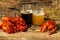 Cancers to beer, boiled crawfish, beer snacks