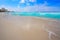 Cancun caribbean white sand beach