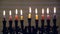 Candelabrum burning on the eight day of Hanukkah Jewish holiday