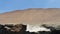 Candelabrum figure in Paracas national park, Peru